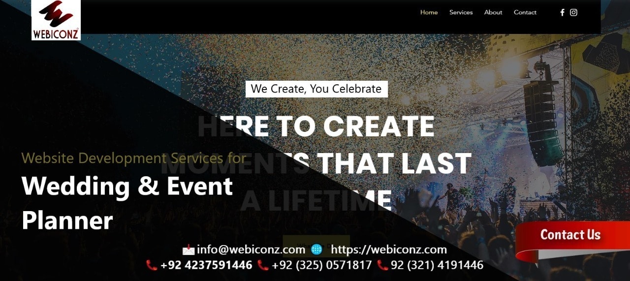 event website design services near Lahore, event website design services near Johar Town Lahore, best event website design, upcoming events website design, best free event websites, festival event websites,