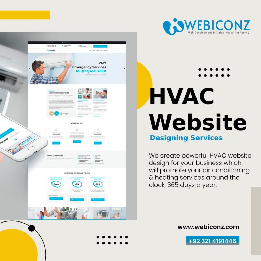 hvac web design services near lahore, digital marketing for hvac, Web Development for AC Repair, air conditioning website design, Web Development for AC Repair Companies