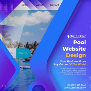 pool service website development, pool website design,