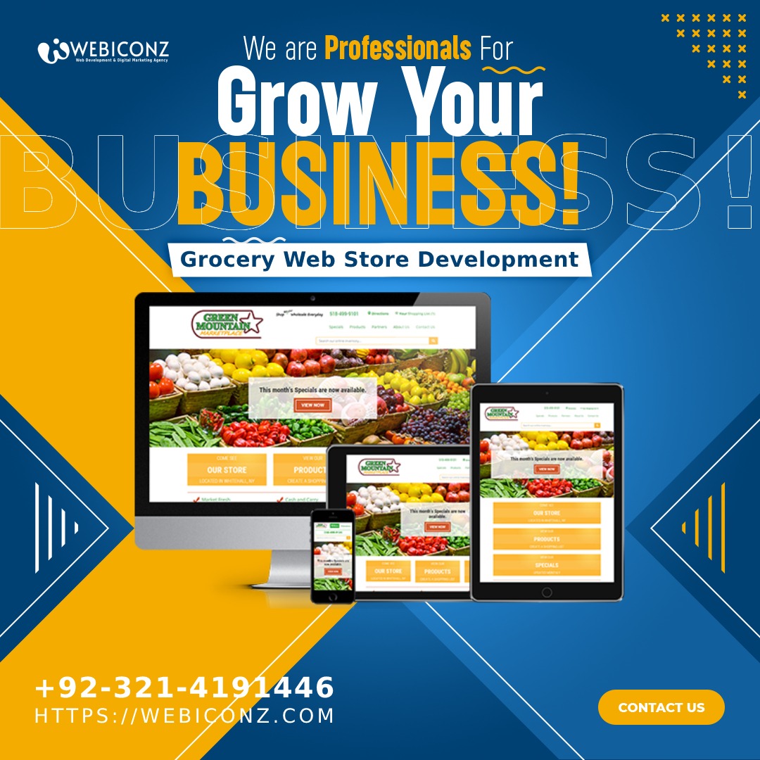 online grocery store website designer, grocery store websites development in pakistan, grocery store website designer in pakistan, online grocery store website developer in lahore