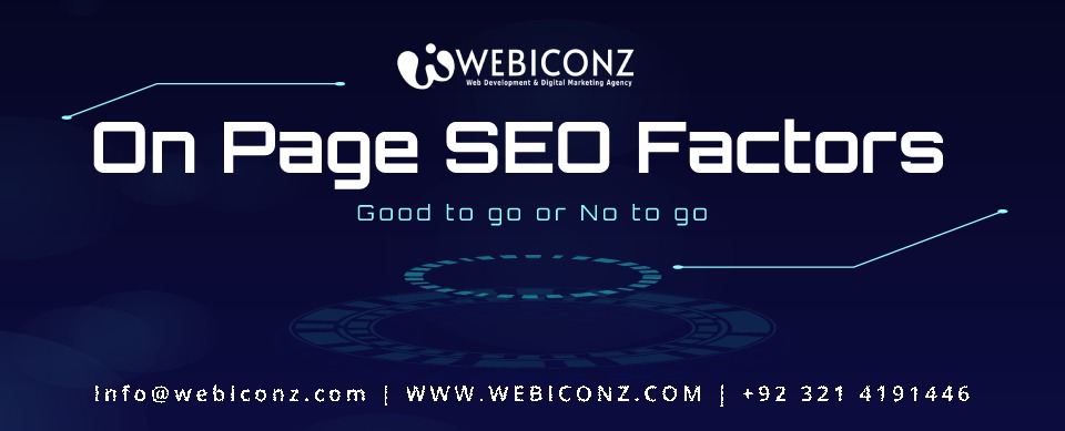 on page SEO factors that affects your website,
